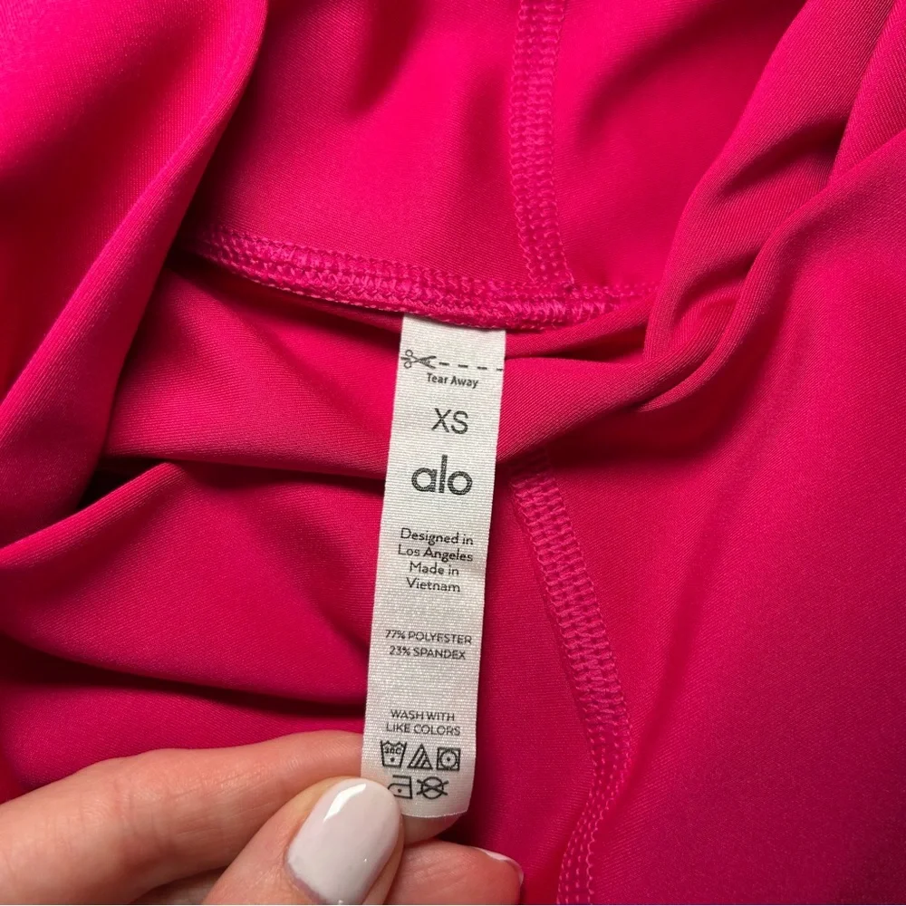 Alo Yoga High-Waist Airlift Legging 7/8 Length Hot Pink Size Extra Small